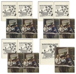 Moe Howard's Lot of 68 Promotional Photos of the Three Stooges With Curly Joe, Most With Facsimile Signatures -- Most Measure 10'' x 8'', Some 7'' x 5.25'' -- Very Good to Near Fine